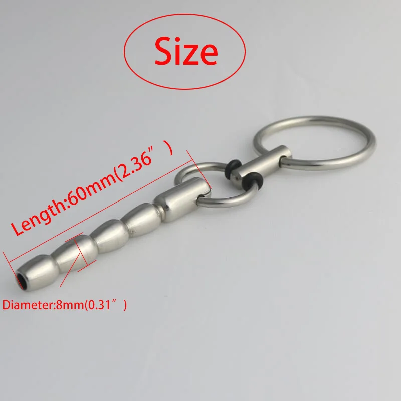 Stainless Steel Urethral Sounding Catheter Penis Dilator Plug Cock Ring Metal Insertion Rods Sex Toys For Men Bdsm Urethra Plugs