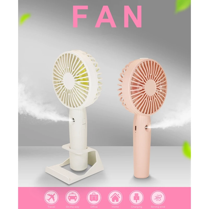 Portable Handheld Fan With Rechargeable Battery Operated For Girls Women Kids Outdoor Travelling For Office Fan