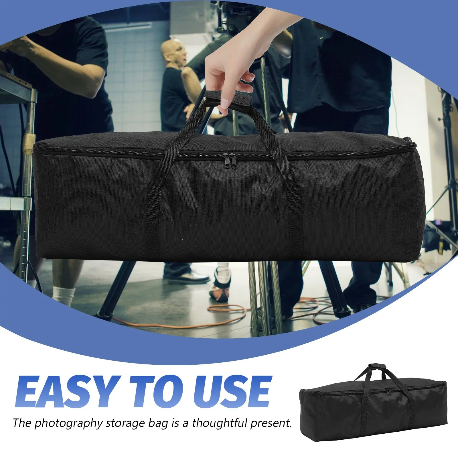

Photography Equipment Storage Bag Durable Oxford Cloth Smooth Zipper Reusable Portable Design Tripod Carrying Case Outdoor