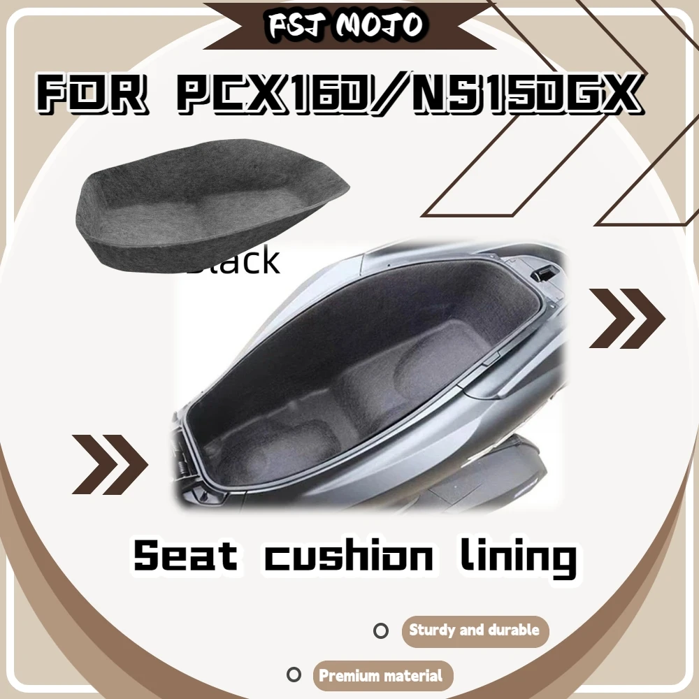 For PCX160/NS150GX Custom Molded Integrated Bucket Liner With Card Slot Waterproof Wear Resistant Anti-Scratch Protector