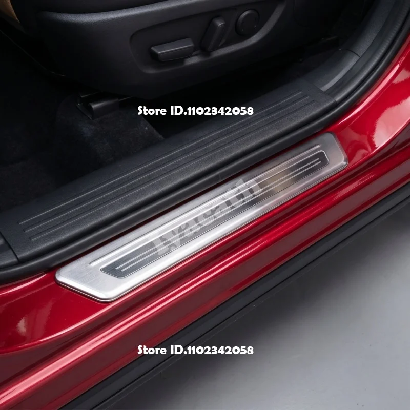 For Mazda CX-5 CX5 2026 2027 Car External Door Sill Steel Door Entry Guard Plate Welcome Pedal Anti-Scratch Threshold Strip