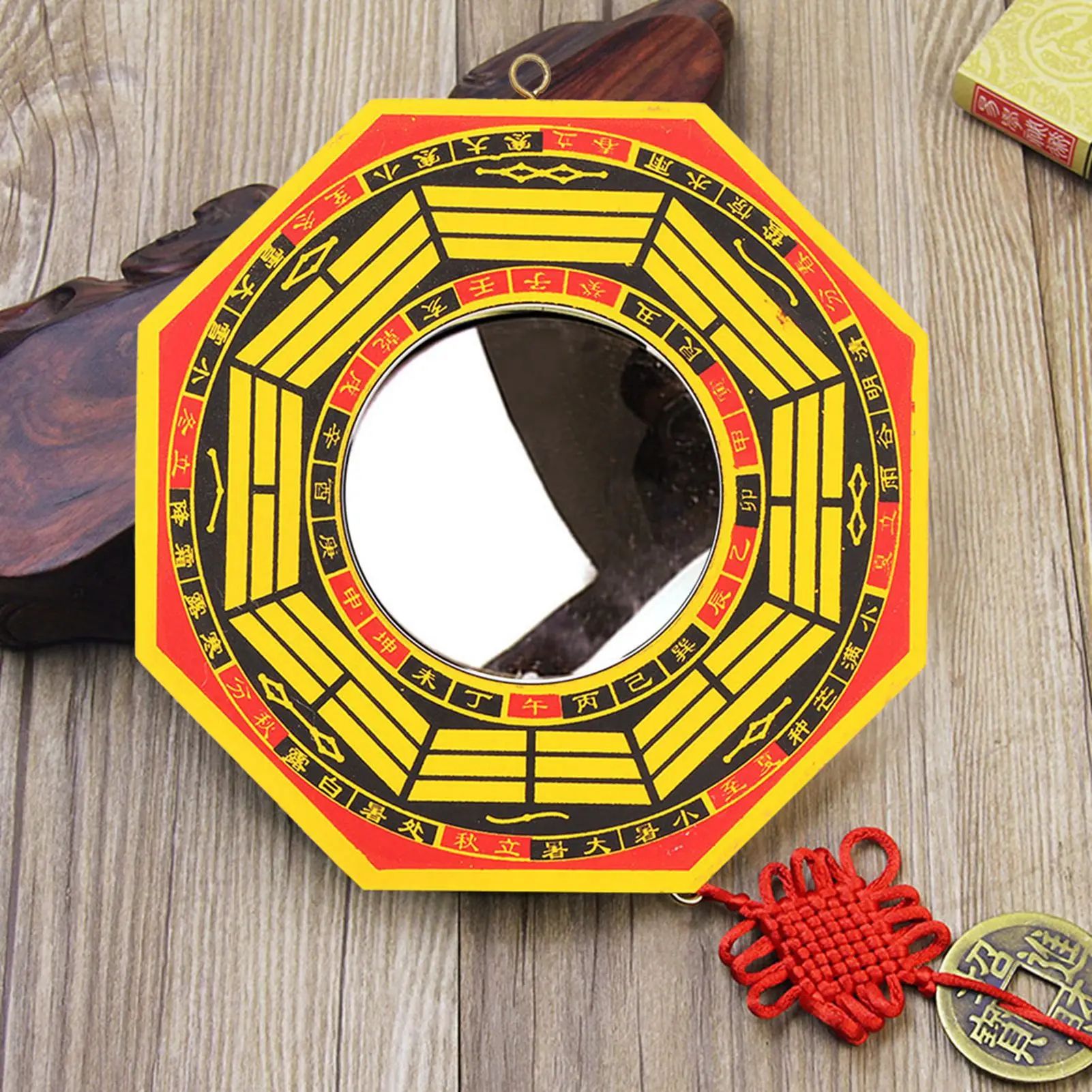 Tradicional chinês Feng Shui convexo/côncavo Bagua espelho, casa e negócio sorte decoração