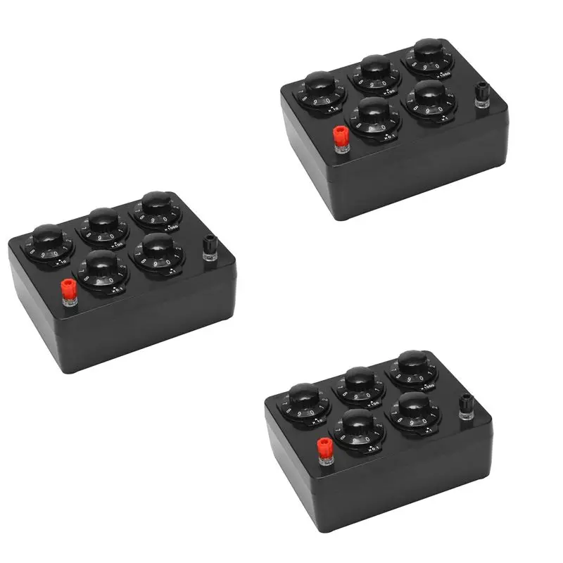 qwe-3x-black-resistance-box-iron-variable-decade-resistor-resistance-box-0-99999-ohm-165x125x60mm-forphysical-teaching