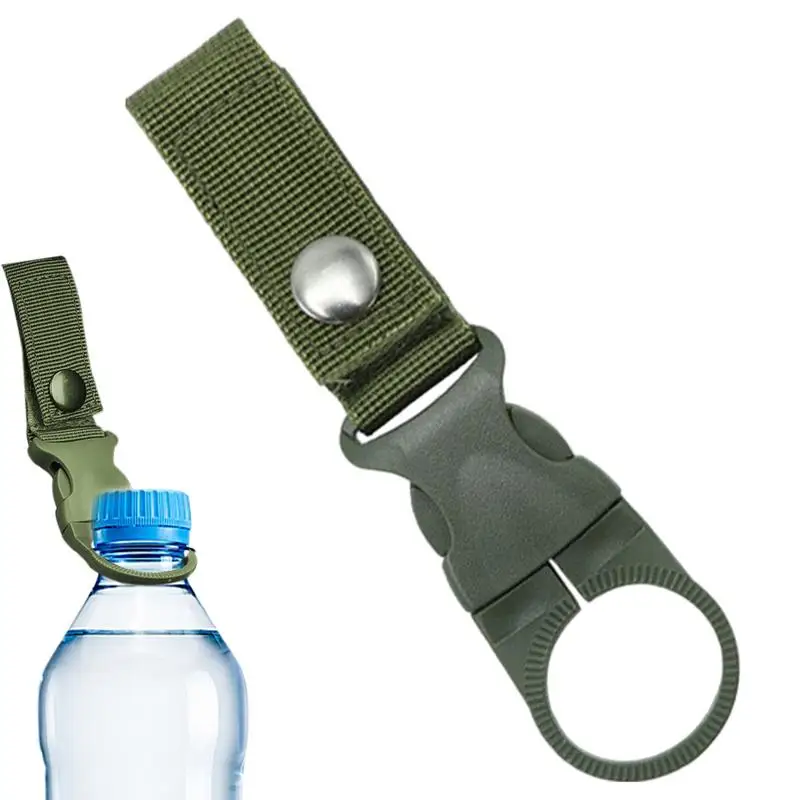 Bottle Buckle Clip Nylon Bottle Buckle Clip Carabiner Portable Backpack Water Bottle Clip Strap For Outdoor Hiking