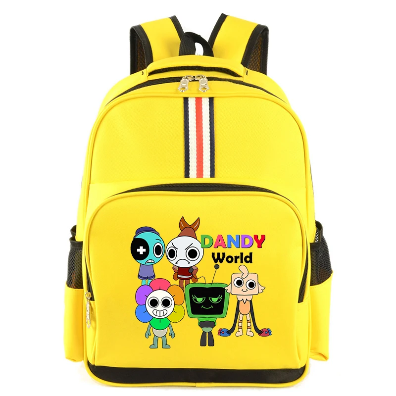 Waterproof Dandy's World Backpack Dandy's World Book Back Pack Cartoon Sunflower Dandy School Bags Students Orthopedic Schoolbag