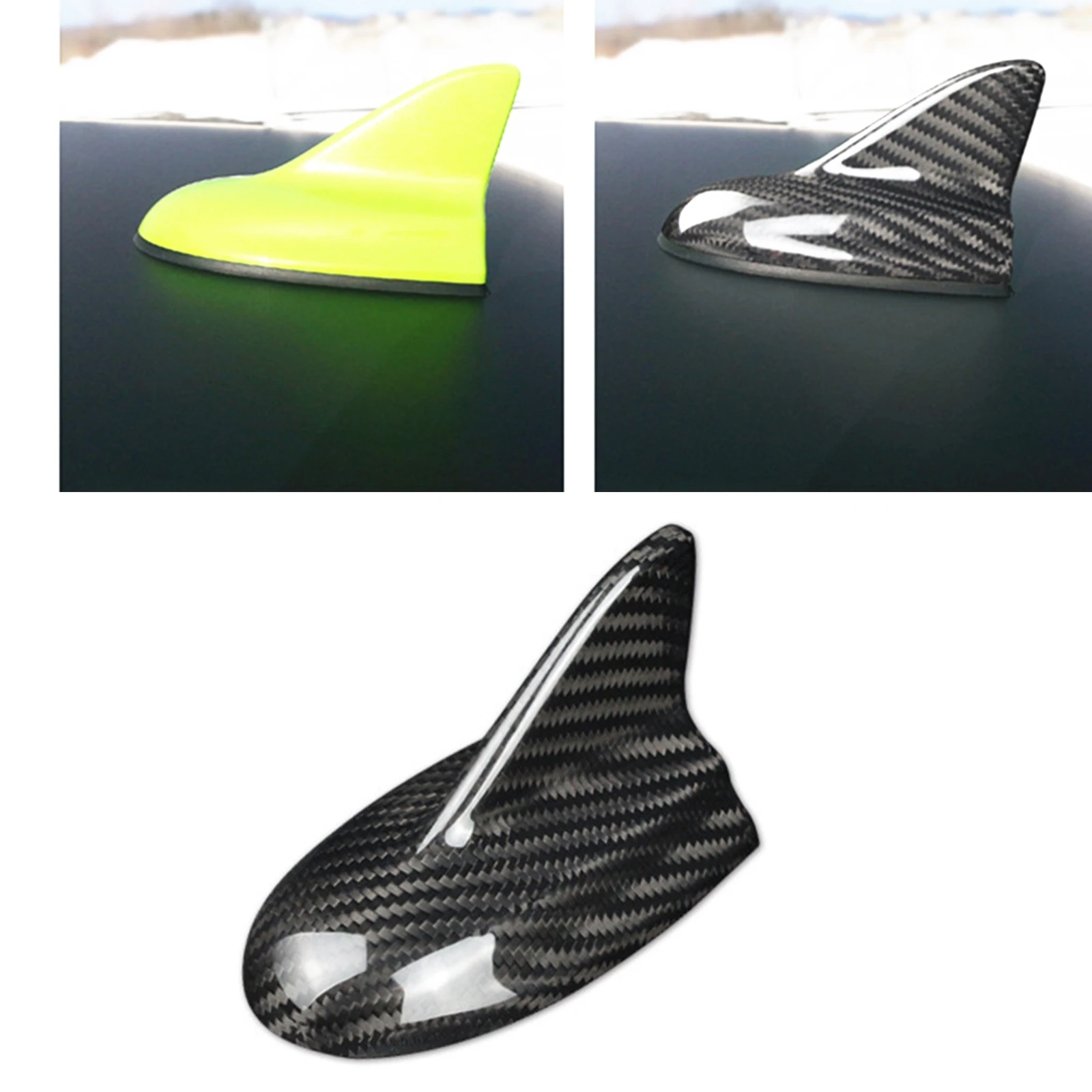 

For Dodge Challenger SRT 2015-2021 Coupe 2-Door Exterior Roof Shark Fin Antenna Cover Dome Aerial Antennae Shell