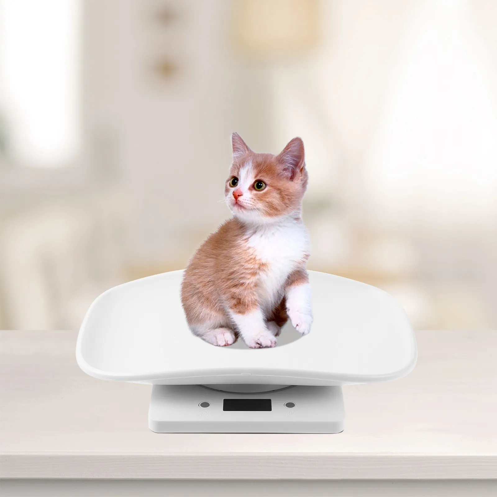 Small Digital Pet Scale Multi-Use Puppy Kitten Measuring Tool Electronic Weight Scale Home Veterinary Use Plastic Pet Scales