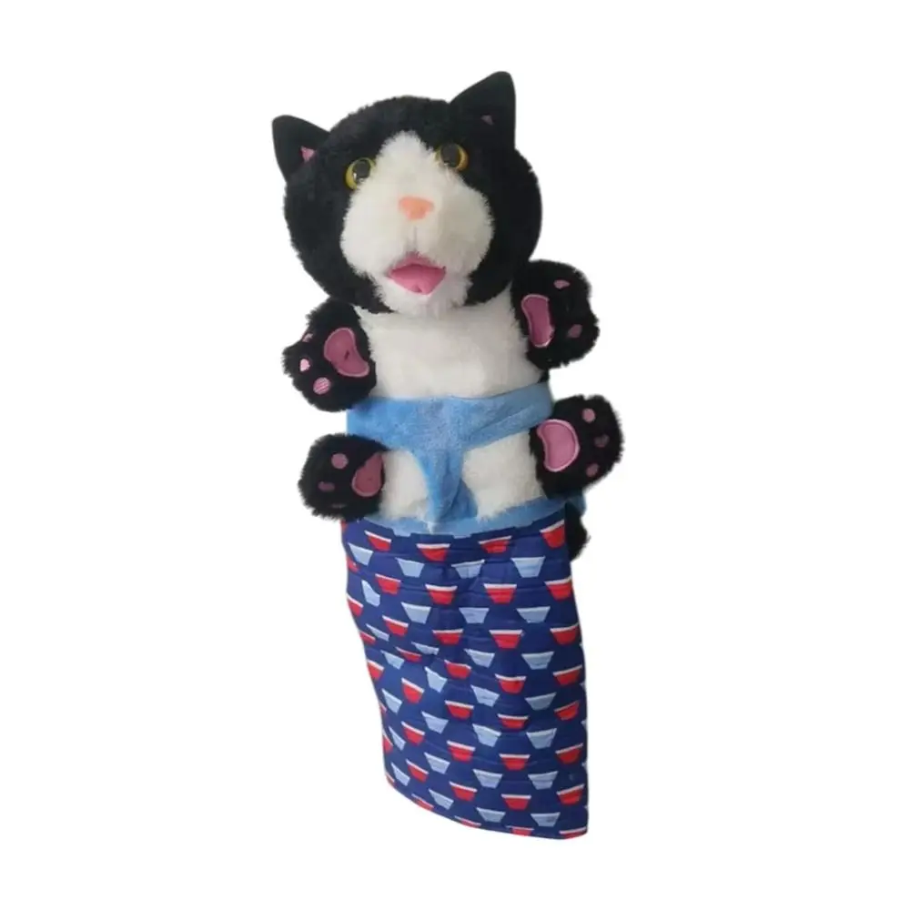 Juguetes interactivos para gatos, guante de lucha, acolchado resistente, forma de gato, guante de mano de Animal, peluche suave, marioneta de gato, luchador para niños