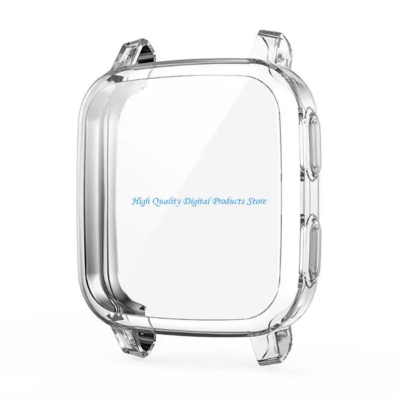 U2JE Shockproof Watch Cover for Venu SQ 2 Plating TPU Screen Protector Bumper for She