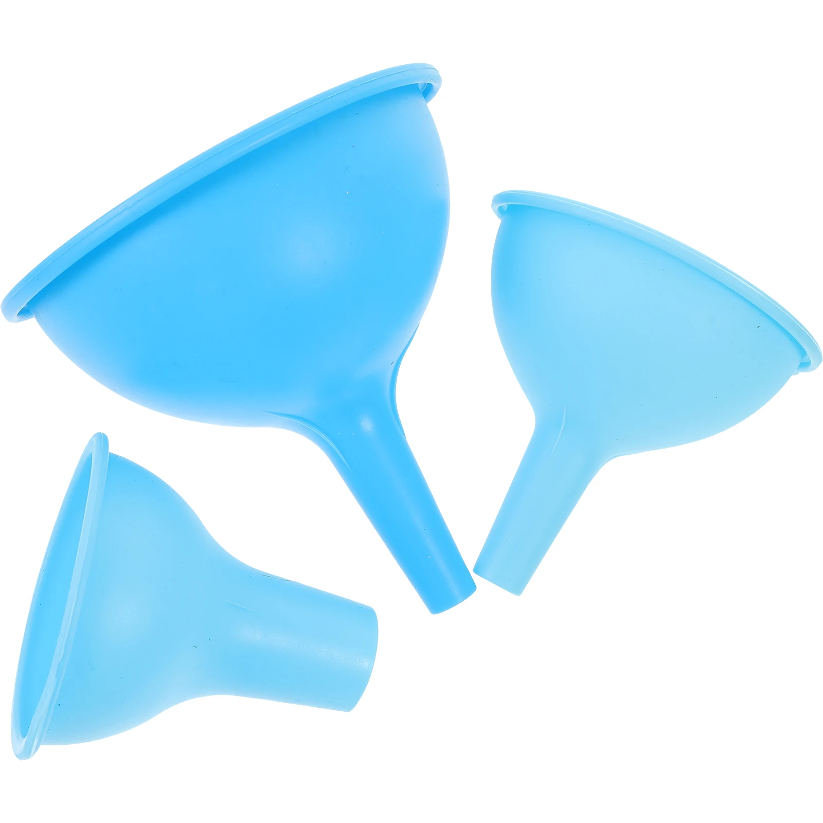 

3pcs Silicone Funnel Set For Kitchen Oil Wine Vinegar Bottle Filling Wide Mouth Transfer Tool Multi-Functional Cone Shaped