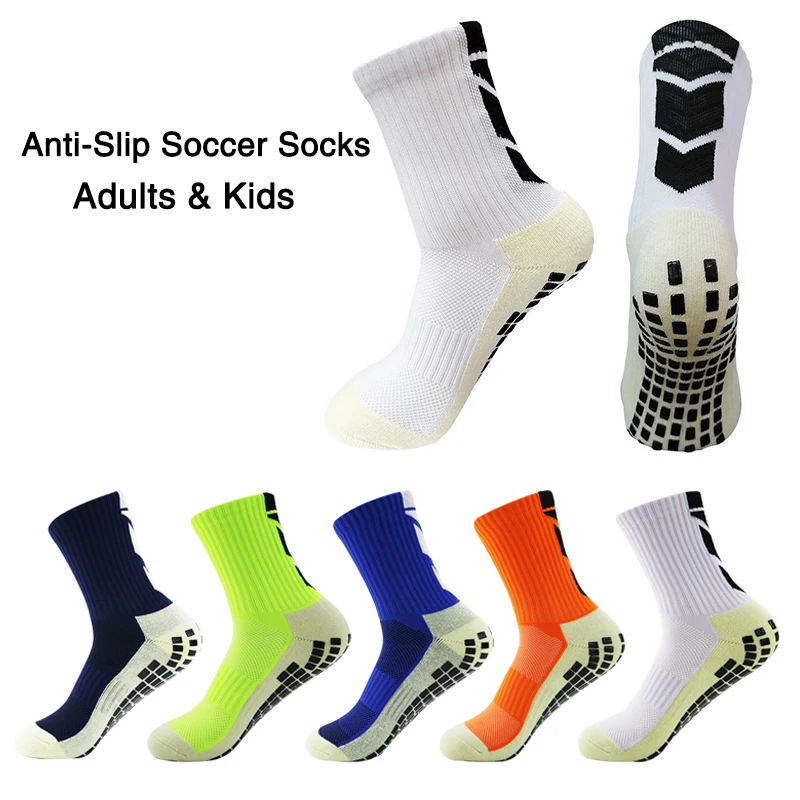 

Sports Socks Anti-Slip Football 2024 Grip Socks Thickened Breathable Non Skid Soccer Socks Adults Kids Outdoor Cycling Sock