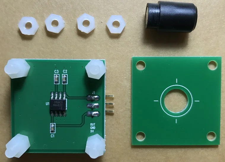 MLX90316 Assessment Panel Hall Angle Sensor 0-360 Degree Output 0-5V Analog Output