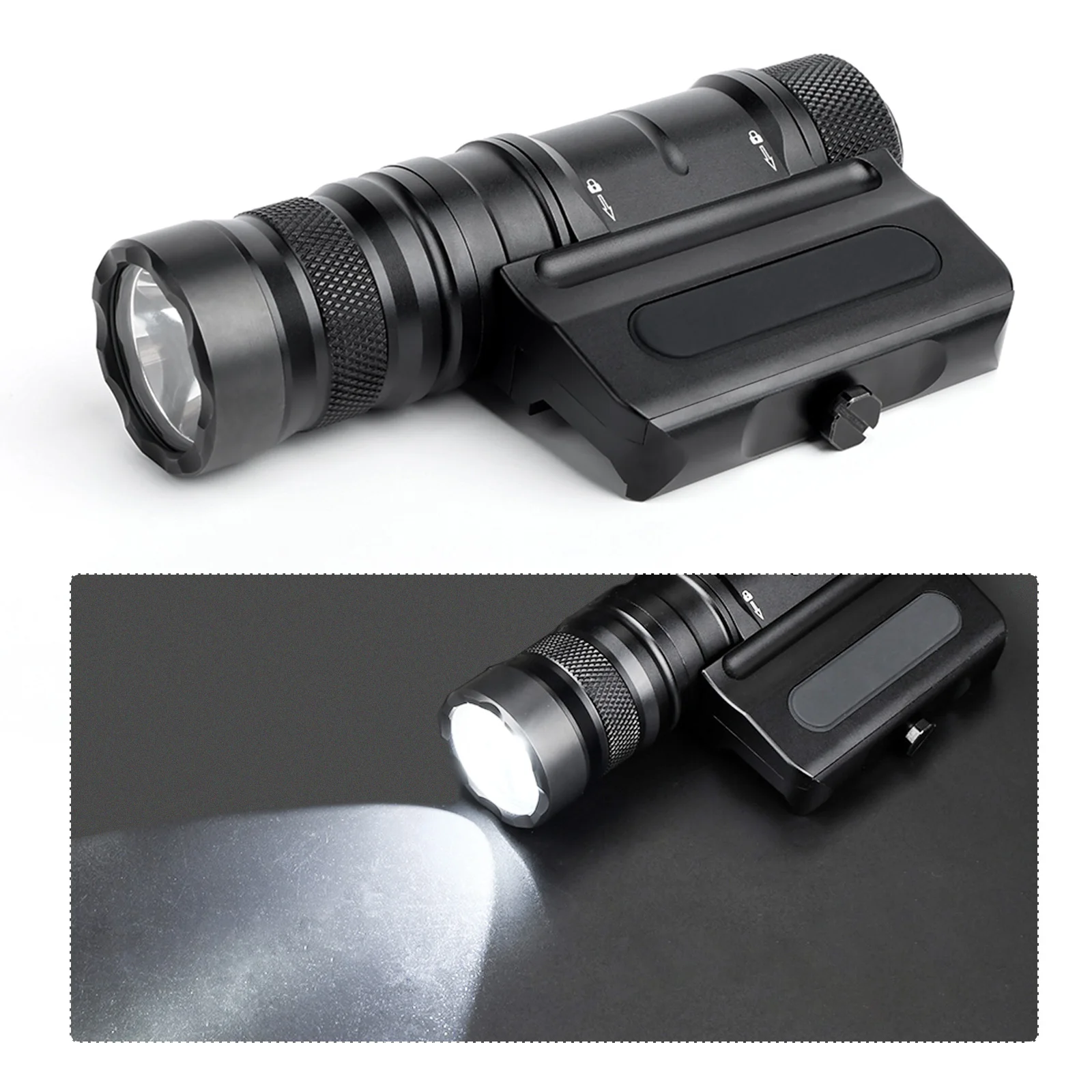 1800 Lumens HI Tactical Flashlight LED White Light Hight Brightness Hunting Scout Lamp Fit 20mm Base