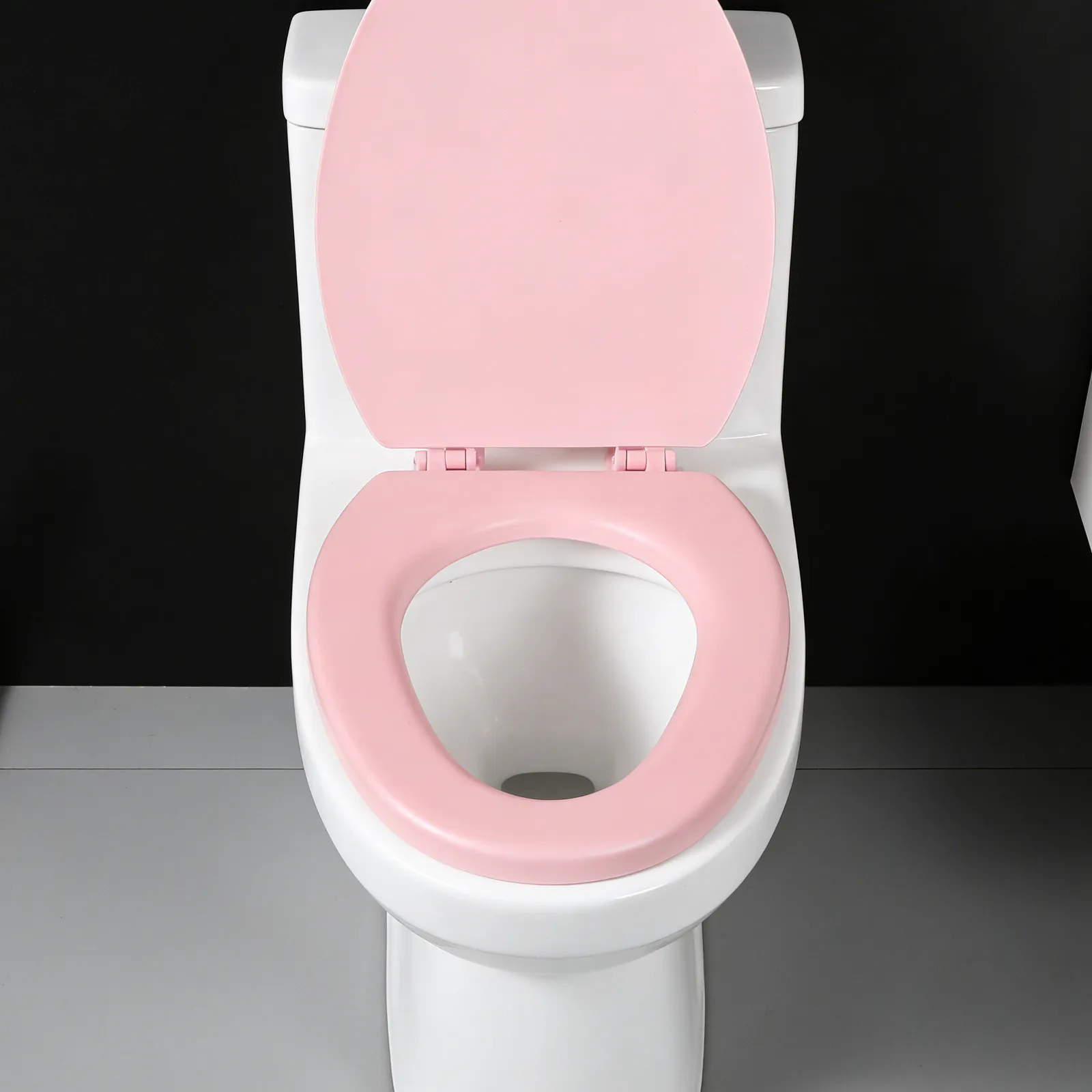 Soft Thick Foam Toilet Seat Cover Padded Cushion V-Shaped Round Slow Close Replacement Bathroom Toilet Seat Protector