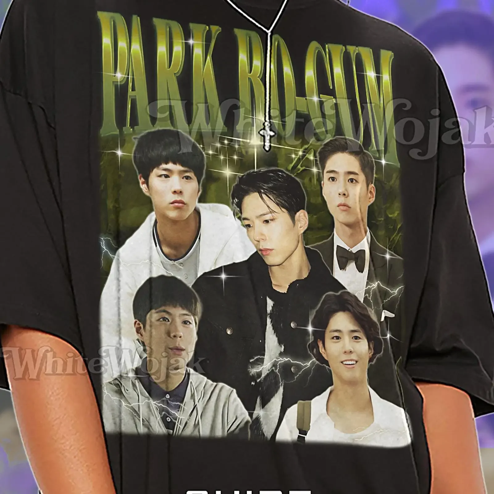Camiseta Vintage de Park Bo Gum, Estrella de Cine y Drama Coreano, Suéter Retro de los 90, Estilo Vintage Lavado, Suave, Unisex