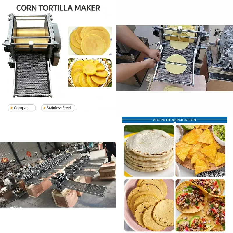 Automatic Pancake Forming Machine Compact Tortilla Press Machine for Home Kitchen Baking Tool Dough Flattener Maker