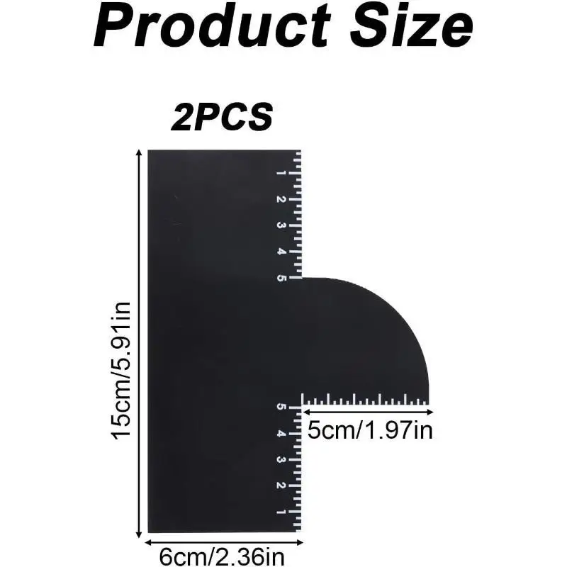 Hairline Enhancement Card Beard Line Up Shaping Tool Lineup Guide Perfect For Styling Edging Barber Hair Grooming