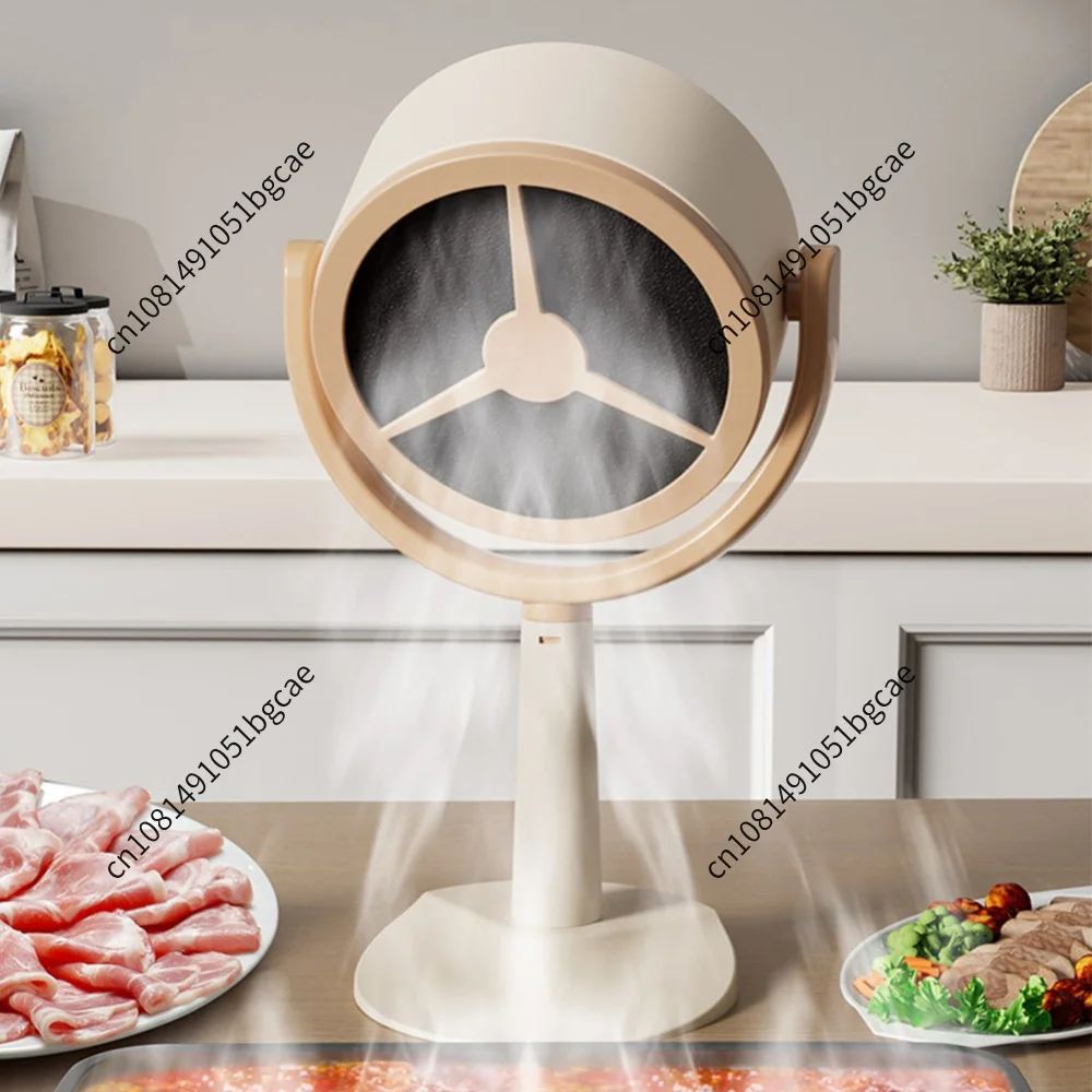 Desktop Mini Portable USB Charging Range Hood Strong Suction Oil Fume Extractor 125° Adjustable for Indoor BBQ/Hot Pot view 2