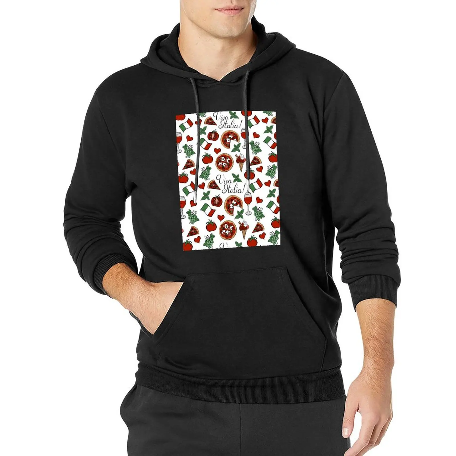 

Viva Italia Pattern Pullover Hoodie autumn clothes blouse new hoodies and sweatshirts