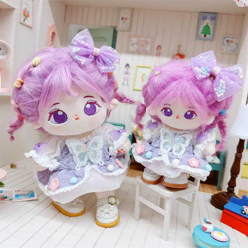 Doll Clothes for 10/20cm Idol Dolls Dress Costume Dress Up Suit Outfit Accessories DIY for Super Star Cotton Stuffed Dolls Gifts