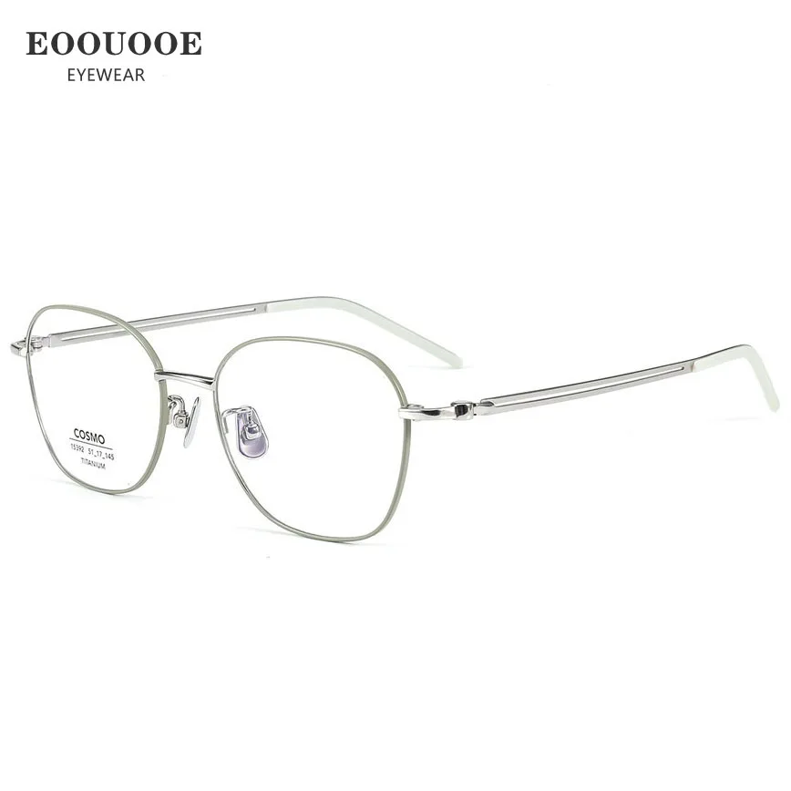 

Pure Titanium Glasses Purple Fashion Optical Glasses Hyperopia Myopia Prescription Recipe Lentes Oculos Quality Ultralight Frame