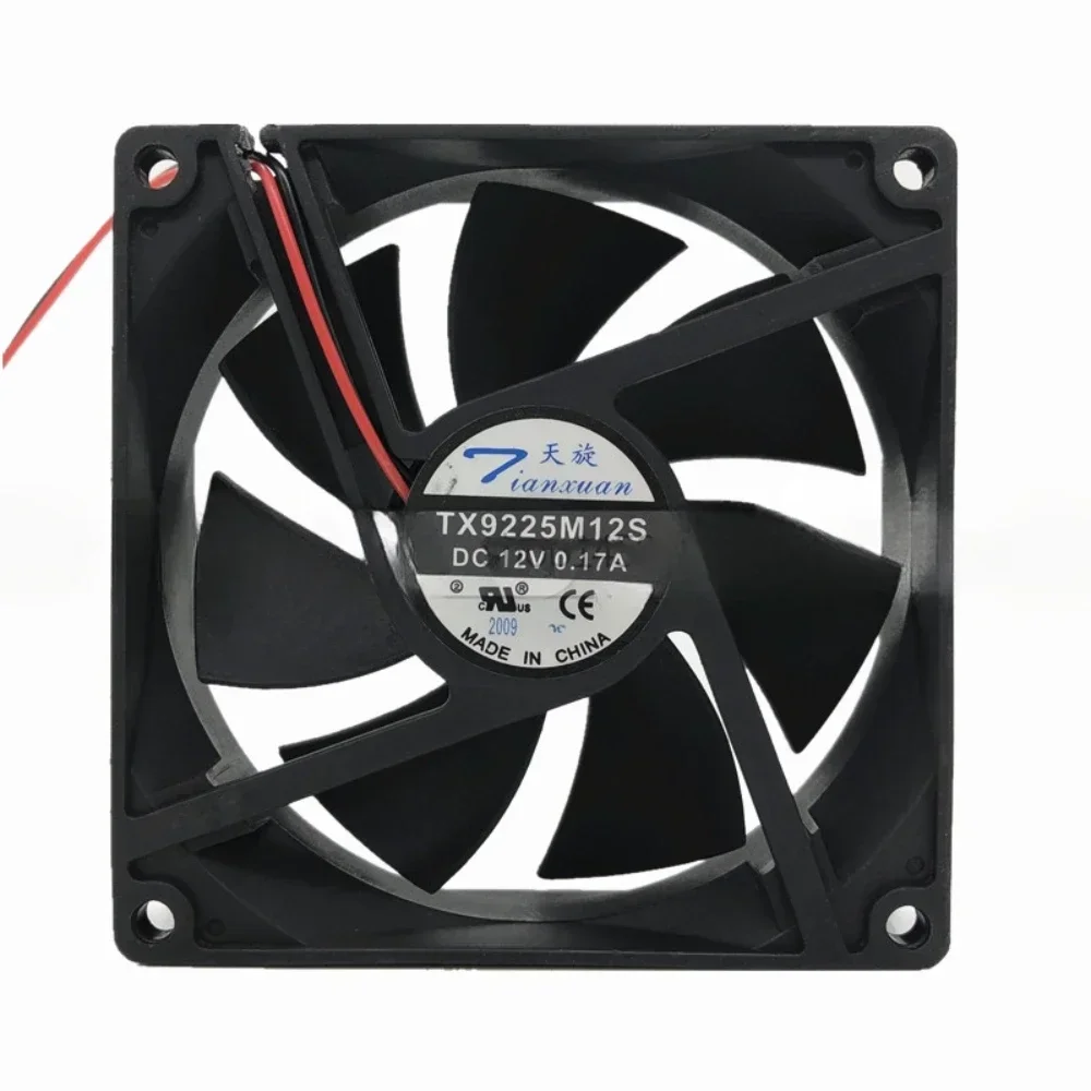 TX9225M12S TianXuan Refrigerating Machine Power Supply Cooling Fan CPU Radiator 9225 12V 0.17A 0.19A 9CM 92*92*25mm 2-Wire