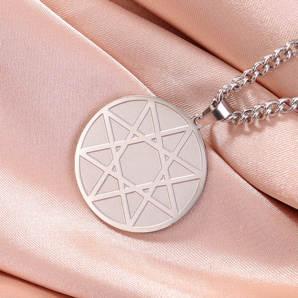 Dawapara Melchizedek Priestertum Symbol Halskette König des Friedens Oktagramm Anhänger Edelstahl religiösen Schmuck – Detail 15
