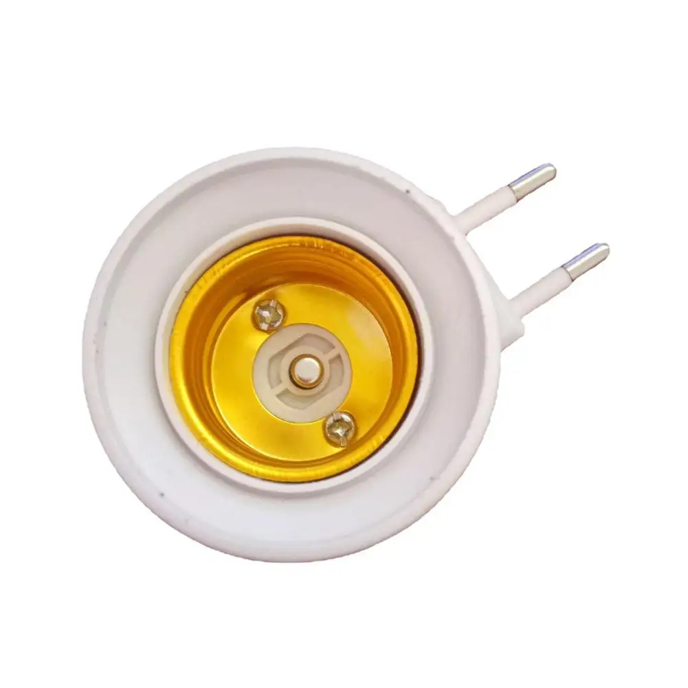 E27 EU Plug Adapter Lamp Socket with Power On-Off Control Switch Socket Lamp Base for Lighting Accessories