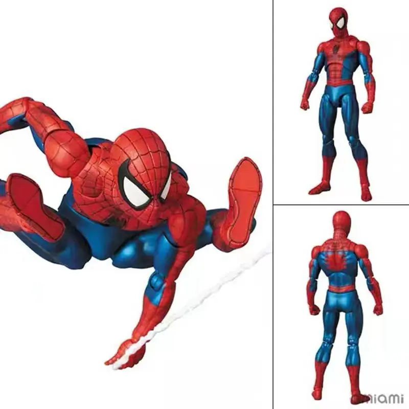A INCRÍVEL SPIDER MAN Spiderman Action Figure, Medicom MAFEX 075