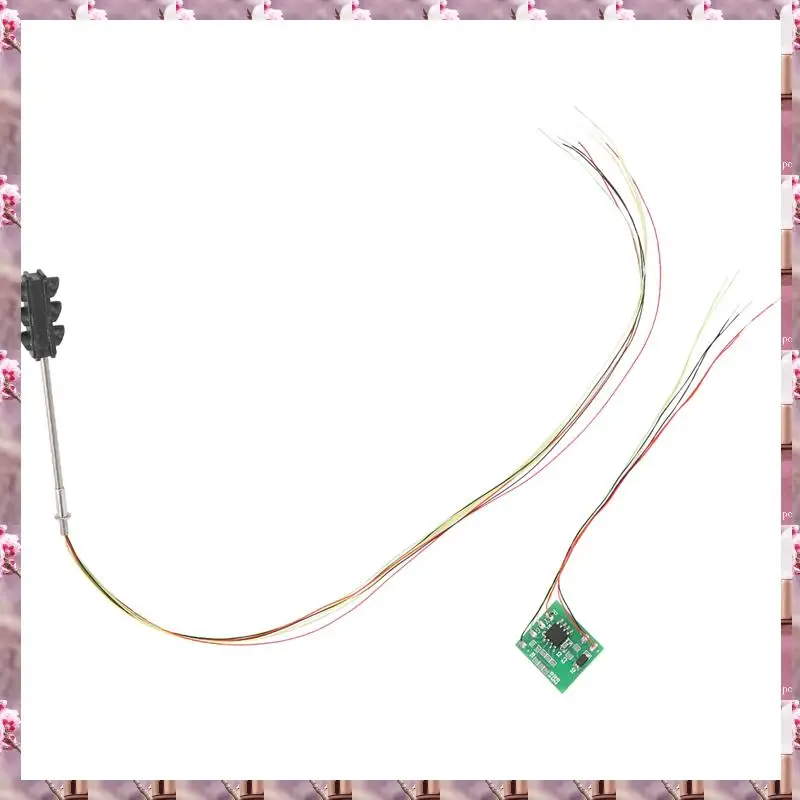 2025 3 Color Traffic Light Signals Ho Oo Scale Model 6Led For Diy Sand Table Crossing Street Construction Railway Two Side,3 Col