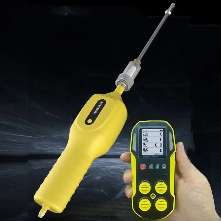 Rechargeable Portable Handheld Pump Infrared Sensor Measurement Detector Continuous Detecting Biogas Analyser Co2 Co Ch4 H2s