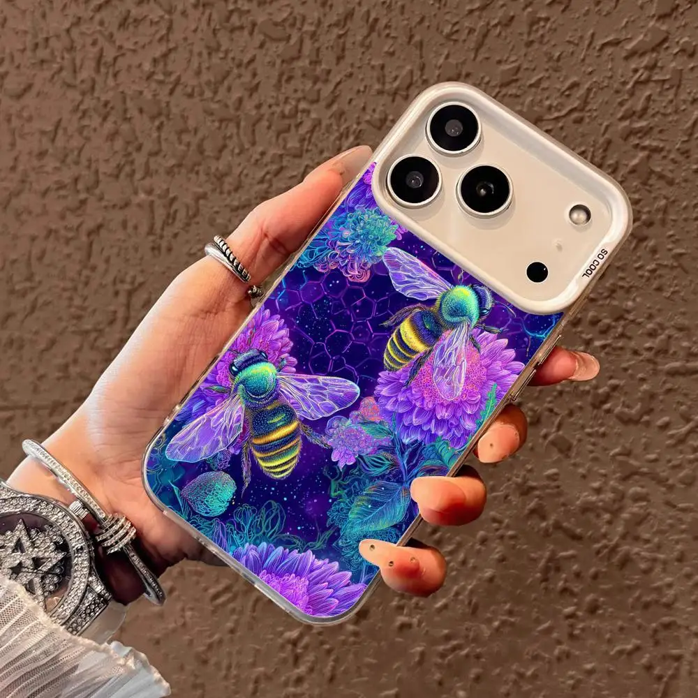 

Bee pattern design Phone Case case for iPhone17 16 15 14 13 12 11 Pro/ Max/Plus shock-proof rear cover anti-fingerprint