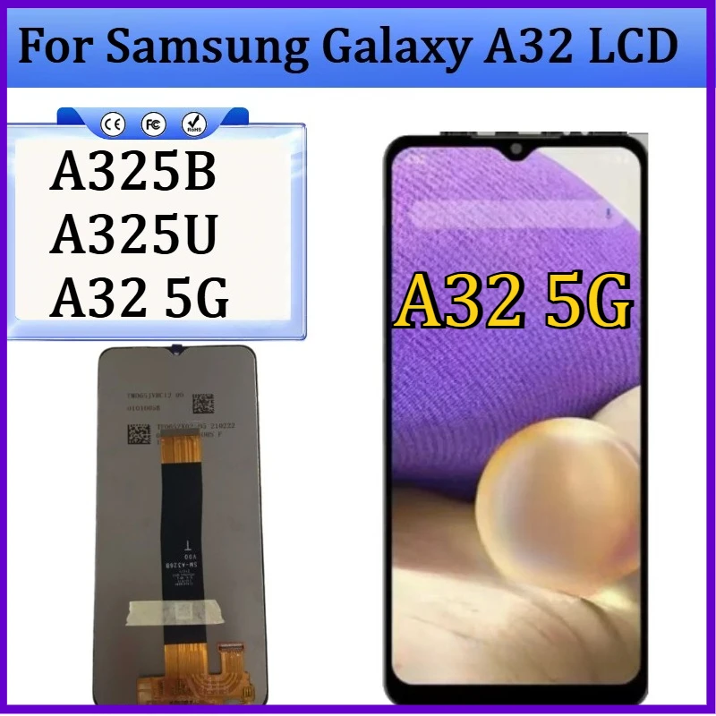 

New TFT Screen For Samsung Galaxy A32 LCD A325B A325U Display Touch Screen Digitizer NO Frame For Samsung A32 5G LCD