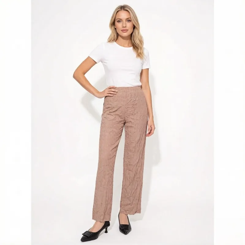 

Плиссированные брюки Miyake: Новинка 2026 года, модные, ручной работы, с высокой талией, драпированные, удобные, универсальные, для весны и лета