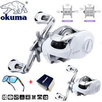 Okuma Original Fishing Spinning Reel Baitcasting Reel 8 Kg Max Drag 7.2：1Gear Ratio High-speed Fishing Reel Baitcaster Reels