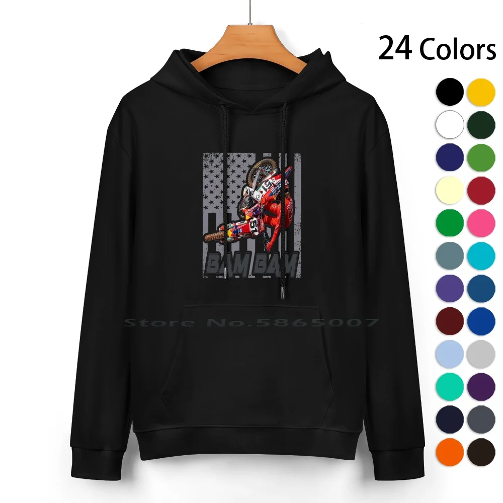 

Justin Jb51 Barcia Bam Bam Motocross Supercross Dirt Bike World Pure Cotton Hoodie Sweater 24 Colors Justin Jb51 Barcia Bam Bam