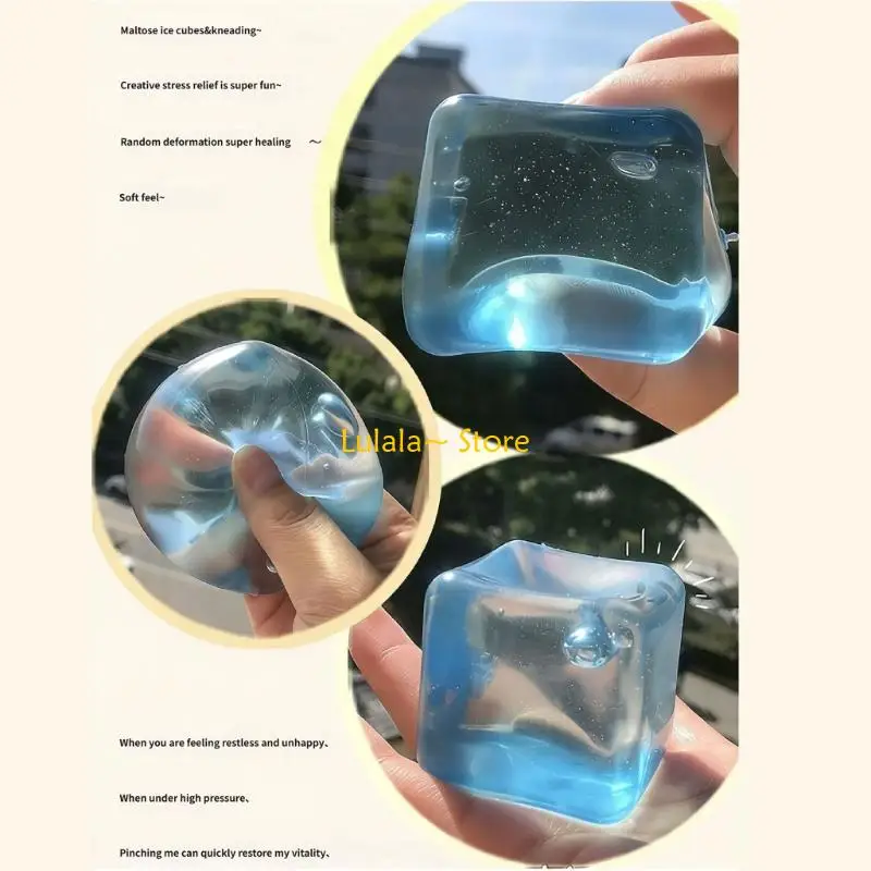 Y4QA Block Hand Toy Stretchy TPR Material For Relaxation Aid