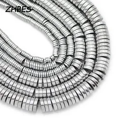 3/4/6/8Mm Coin Vorm Natuursteen Zilver Kleur Hematiet Platte Ronde Spacer Losse Kralen voor Sieraden Maken Diy Armband Bevindingen