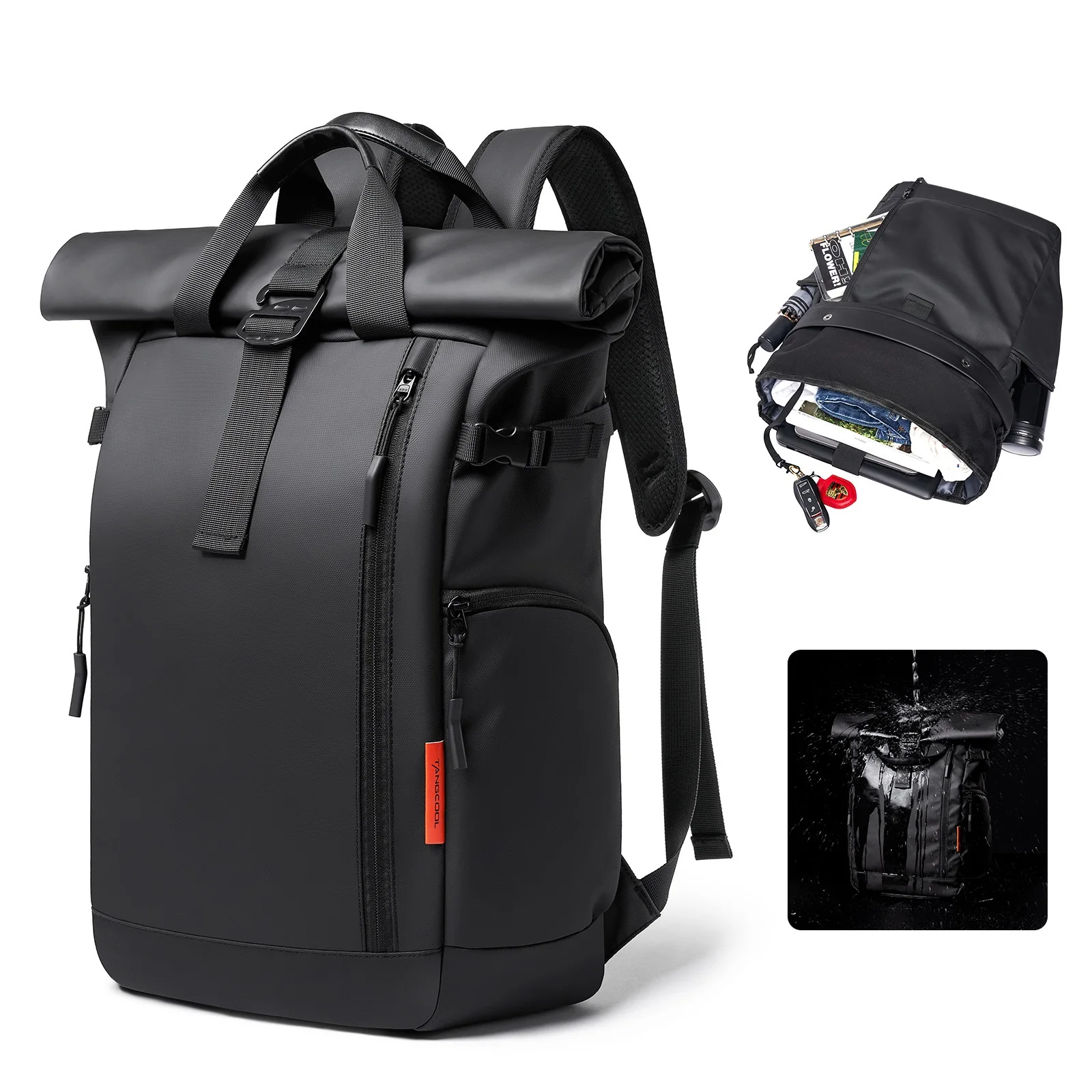 New men's high quality backpack fashion student schoolbag large-capacity waterproof Oxford fabric daily Commuting backpack