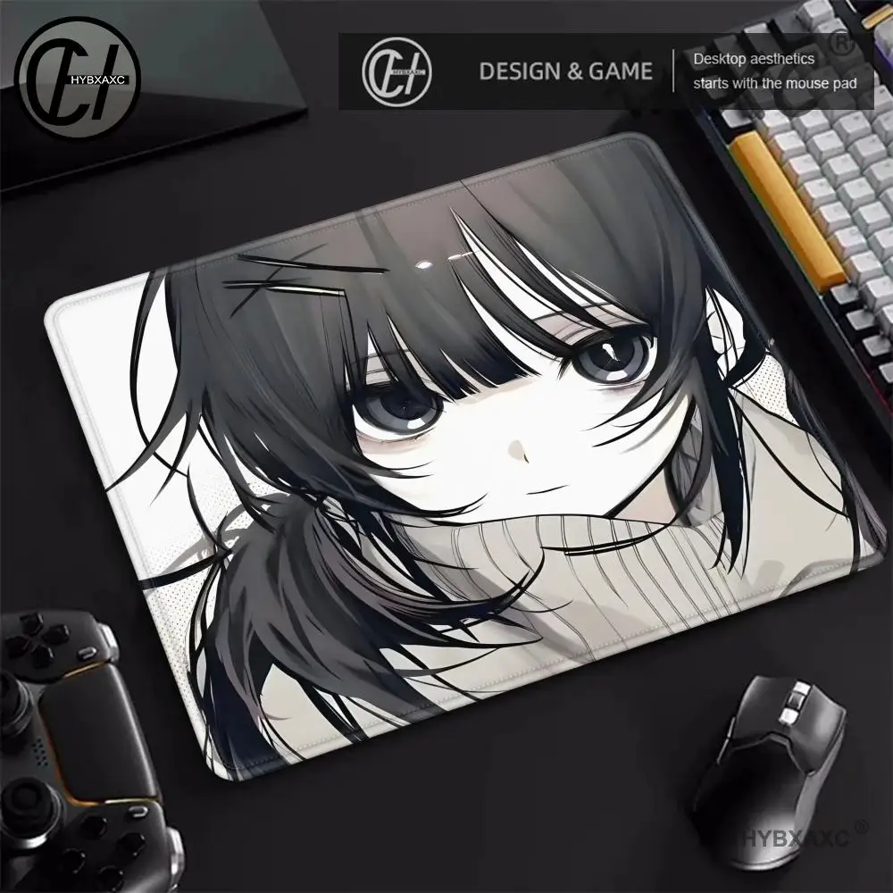 فتاة حلوة ومشمسة الرسوم المتحركة أنماط جميلة مكتب الكمبيوتر حصيرة الجدول لوحة الماوس الصغيرة وسادة الكمبيوتر المحمول ديكور نونسليب