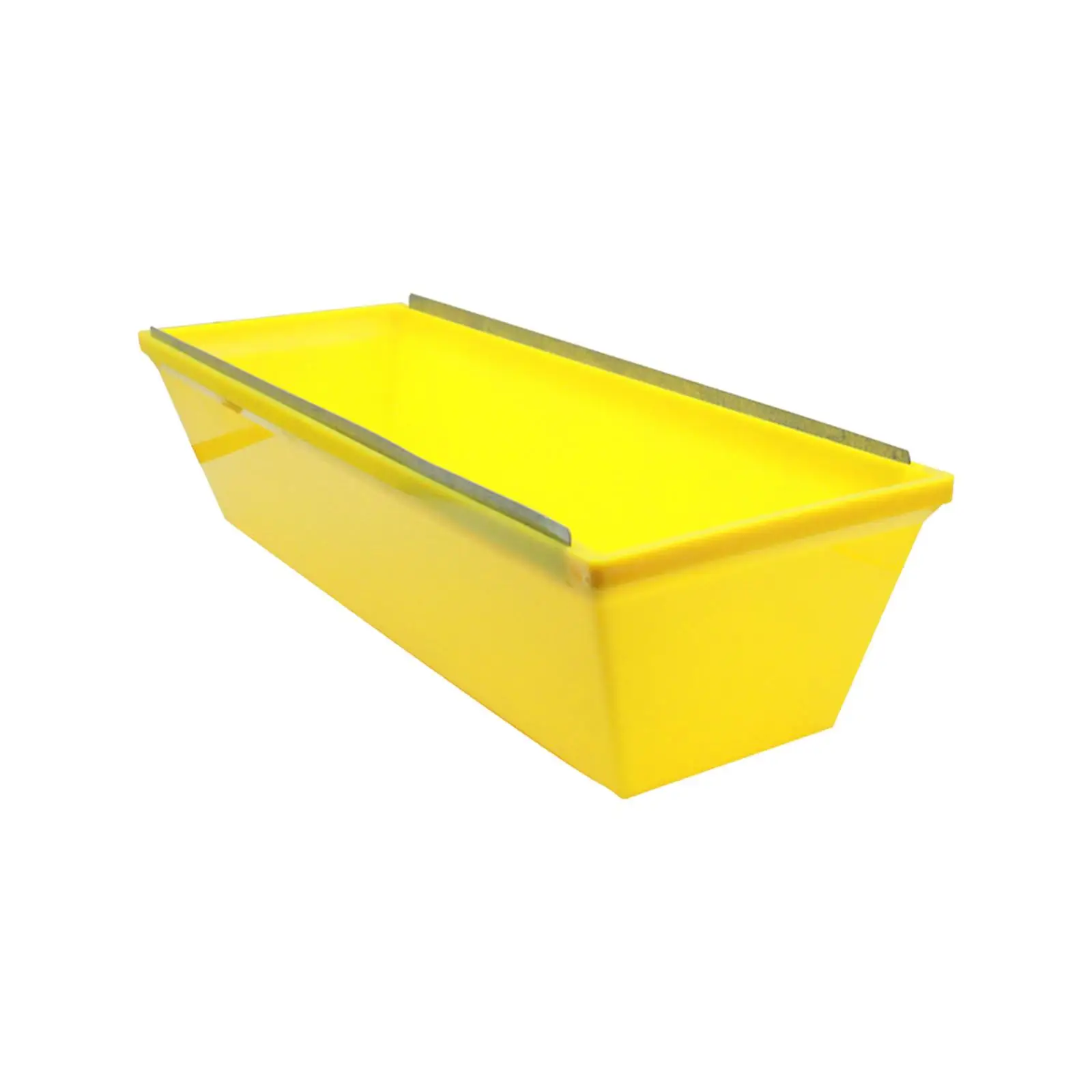 

12” Mud Pan with Scraping Bar Tapered Sides Durable Plastering Heavy Duty