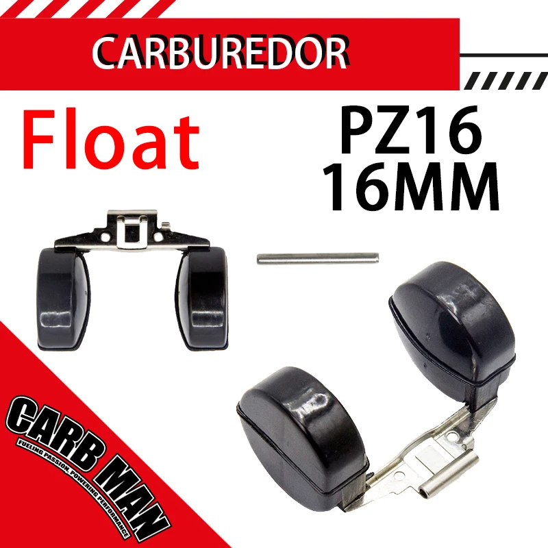 PZ16 16mm Motorcycle Carburetor Float With Needle Pin For Honda 50Cc 70Cc 90Cc 110C Engine Scooter Dirt Bike Go Karts