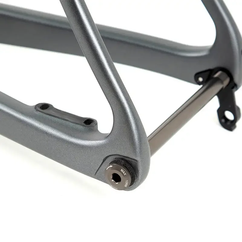 R15 700C Carbon Fiber Bicycle Frame Lightweight Front Fork Seat Post Disc Brake Wind Breaking Fixed Gear Road Bike Parts view 5