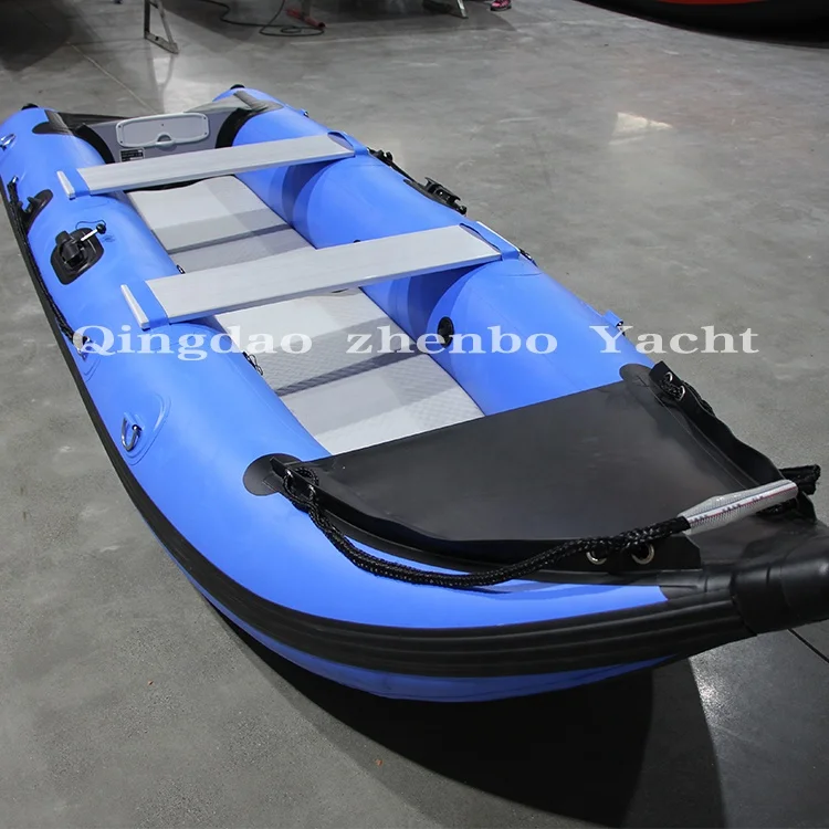 تخصيص عالية الجودة قوارب الكاياك القابلة للنفخ 370 12ft قارب الصيد PVC 0.9T 1.2T Camou