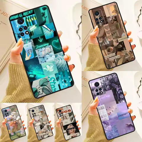 Aesthetic Collage Case For Samsung Galaxy S24 Plus S23 S20 S21FE Lite S22 Ultra Note 20 S8 S9 S10 Phone Coque
