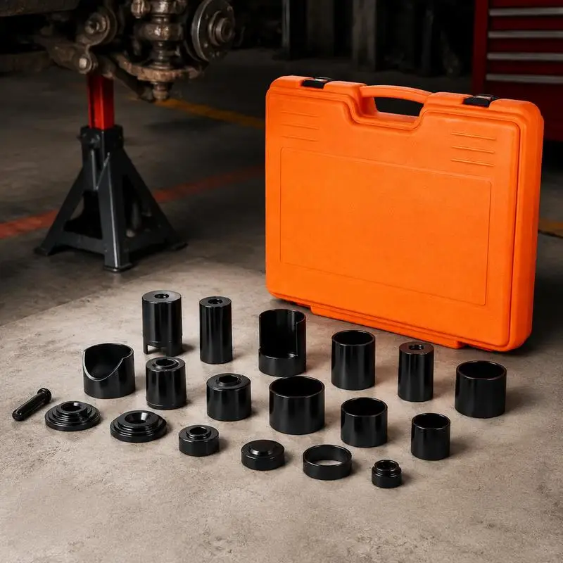 Jeu de 21 extracteurs de rotules, outil universel de pressage de rotules 520 x 430 x 90 mm, jeu d'outils automobiles en acier au carbone avec mallette, extracteur de rotules