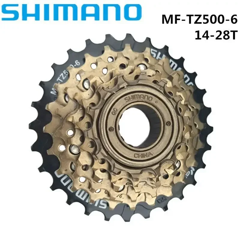 SHIMANO TOURNEY TZ500 6/7 Speed Cassette Mountain Bike Freewheel Metal Thread Sprocket 14-28/34T Original bike part cassete 6/7v