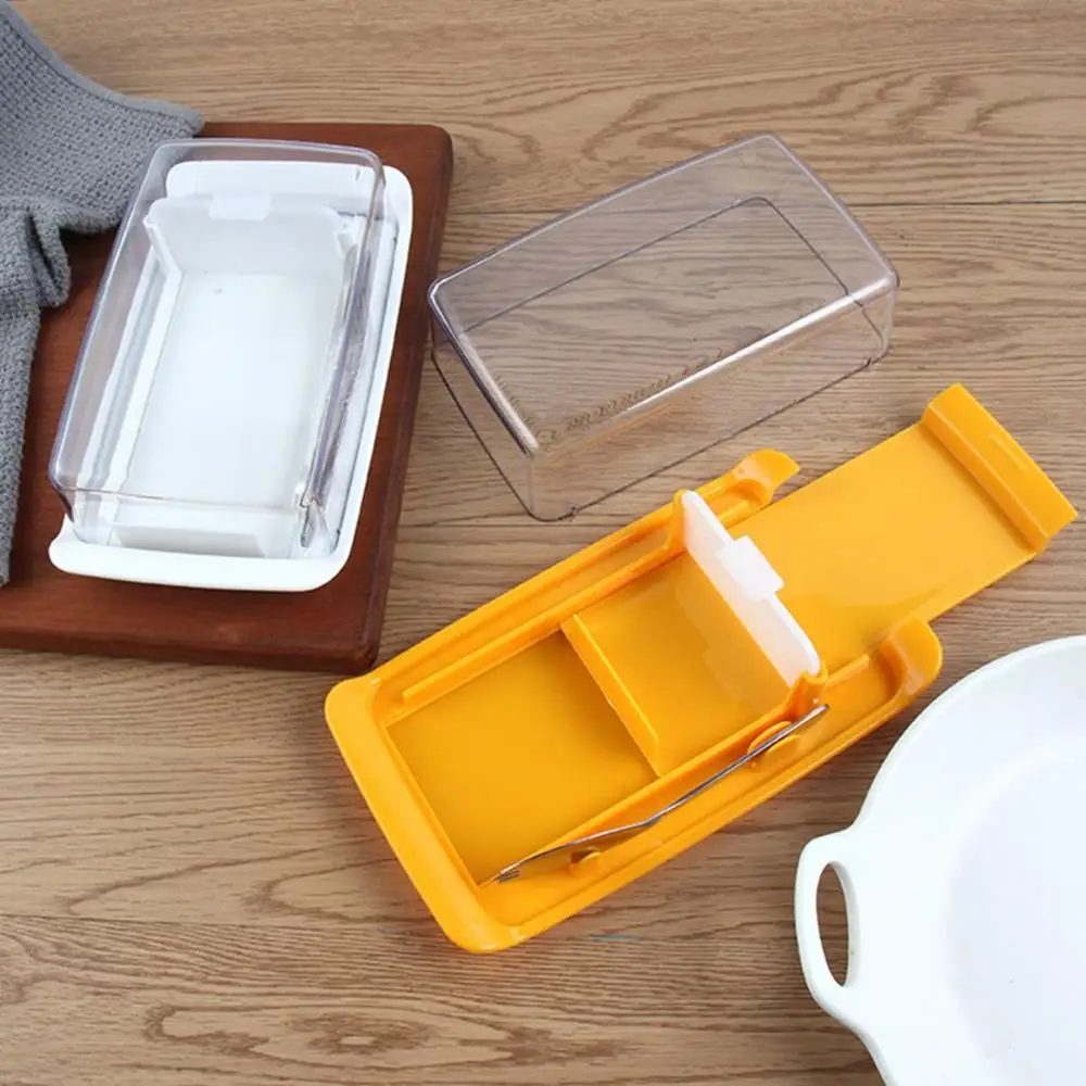 Butter Dish Box Container Cheese Server Sealing Storage Keeper Tray with Lid Kitchen Dinnerware for Home Cutting Food Butter Box