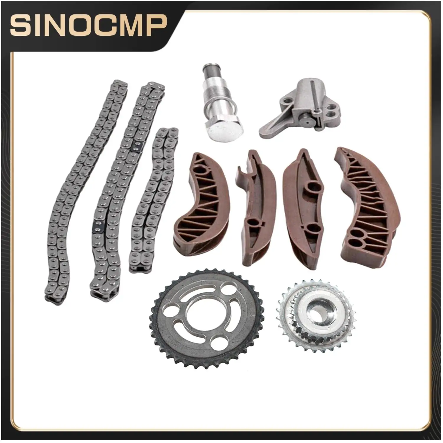 

Комплект цепи ГРМ двигателя 11317797898 13528573158 для двигателей и компонентов BMW N57 X3 X4 X5 X6, совершенно новый