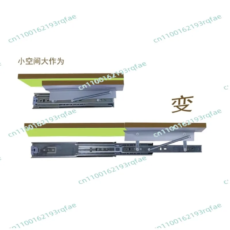 Furniture Dining Table Lifting Extension Widening Slide  NEW  Desktop Hidden Folding Slide Support Bracket